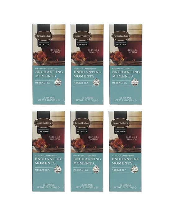 Farmer Brothers Premium: Enchanting Moments Hot Tea, 6/25 Ct Tea Boxes