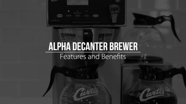 Curtis ALP1GT12A000 Alpha® G3 Decanter 1 Station With 1 Lower Warmer - 120V - Image 2