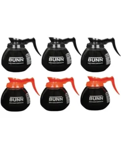 BUNN® BUNN 42401.0106 : Coffee Decanter Case Of 6 Glass Pots (3 Regular, 3 Decaf)