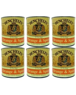 Bencheley Tea Bags, 6/25 Ct Orange & Spice Tea