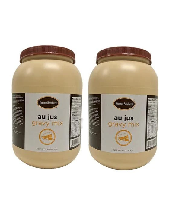 Farmer Brothers Au Jus Gravy Mix (2 Bottles/4 Lbs Ea.)
