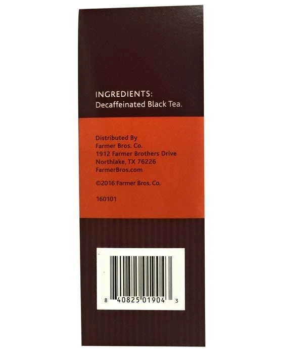 Farmer Brothers Black Tea: 1 Box Regular & 1 Box Decaf - Image 2