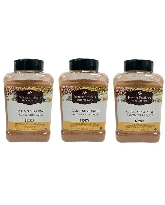 Farmer Brothers Cajun Seasoning (3 Bottles/1.25 Lb Ea.)