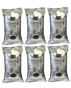 Farmer Brothers Colombian Blend Coffee Bean (6 Bags/5 Lbs Ea.)