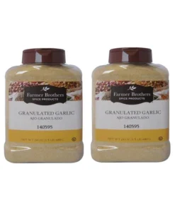 Farmer Brothers Granulated Garlic (2 Bottles/1.5 Lb Ea.)