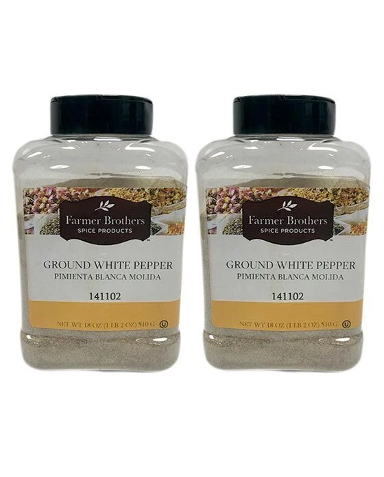 Farmer Brothers Ground White Pepper (2 Bottles/1 Lb 2 Oz Ea.)