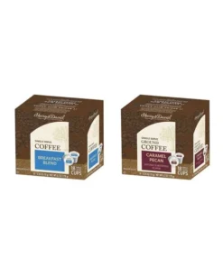Harry & David Coffee Combo, Breakfast Blend, Caramel Pecan 2/18 Ct Boxes