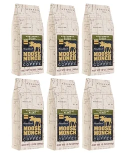 Harry & David Northwest Blend Moose Munch Ground Coffee - 6 Bags(12 Oz Each)