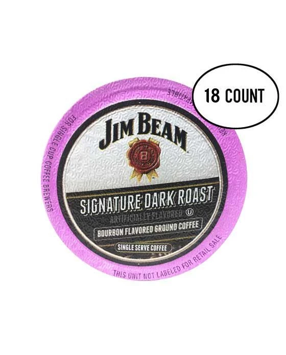 Jim Beam Dark Roast Bourbon Flavored Single Serve Cups, 18 Cups
