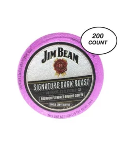 Jim Beam Dark Roast Single Serve Coffee, 200 Count Keurig 2.0 Compatible