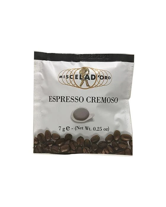 Miscela D'Oro Espresso Cremoso (Single) - 4 X 150 Pods 600 Total (Regular)