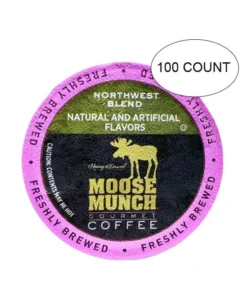 Moose Munch Coffee By Harry & David, Northwest Blend, 100 Single Serve Cups