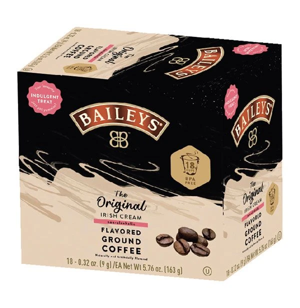 Baileys Bailey's, The Original Irish Cream Flavored Coffee, 18 Single Serve Cups