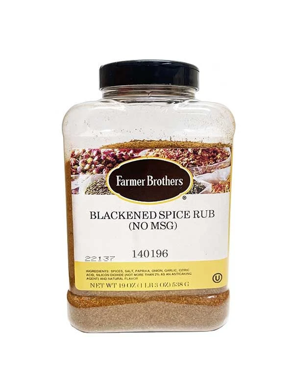 Farmer Brothers Blackened Spice Rub (No MSG), 1 Lb 3 Oz