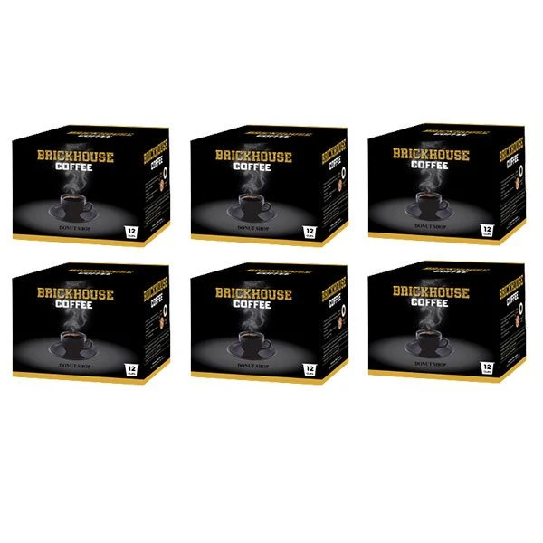 Brickhouse Single Serve Coffee, Donut Shop, 72 Count