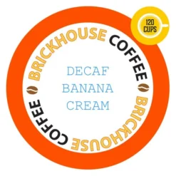 Brickhouse Single Serve Coffee, Decaf Banana Cream, 120 Count