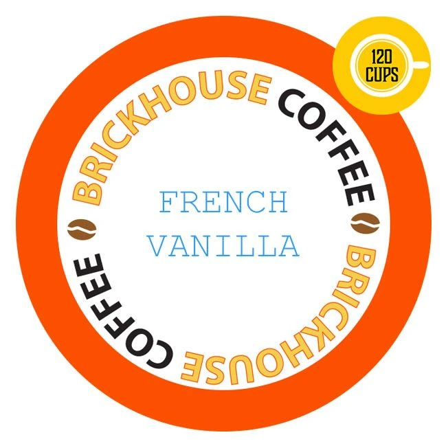 Brickhouse Single Serve Coffee, French Vanilla, 120 Count
