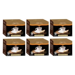 Caffe Noir Gourmet Coffee Almond Pound Cake, Single Serve Beverage Cups, 6 Box 12 Count Each