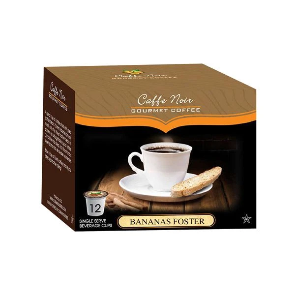 Caffe Noir Gourmet Coffee Bananas Foster, Single Serve Beverage Cups, 6 Box 12 Count Each - Image 2