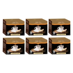 Caffe Noir Gourmet Coffee Caramel Cream, Single Serve Beverage Cups, 6 Box 12 Count Each