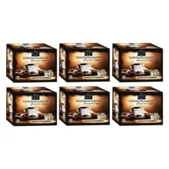Caffe Noir Gourmet Coffee Chocolate Raspberry, Single Serve Beverage Cups, 6 Box 12 Count Each