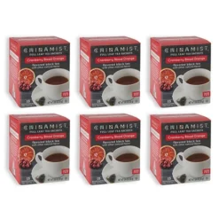 China Mist - Cranberry Blood Orange Organic Black Full Leaf Tea Sachet, 6 Boxes 15 Count Each