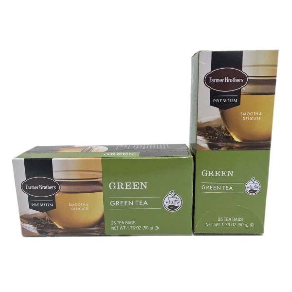Farmer Brothers Premium: Green Tea, 6/25 Ct Tea Boxes - Image 2