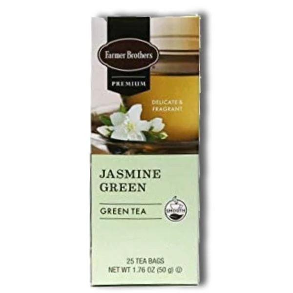 Farmer Brothers Premium Jasmine Green Hot Tea, 6/25 Ct Tea Boxes - Image 2