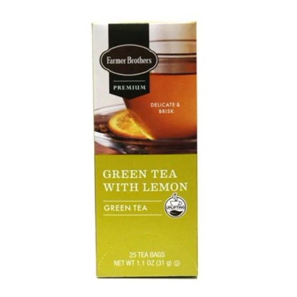 Farmer Brothers Premium: Green Tea With Lemon, 2/25 Ct Tea Boxes - Image 2