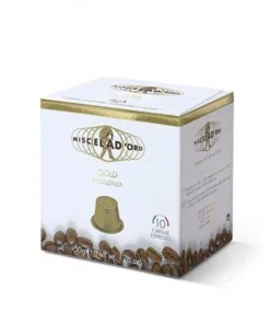 Miscela D'Oro Nespresso Compatible Capsules, Gold, 10/10 Ct