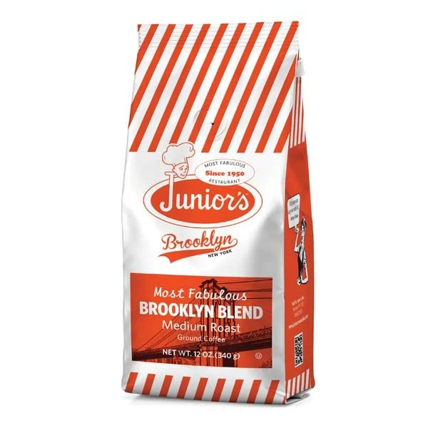 Junior's Most Fabulous Brooklyn Blend, Medium Roast Ground Coffee, 2/12 Oz Bags - Image 2