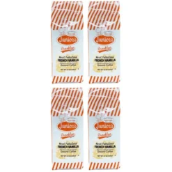 Junior's Most Fabulous French Vanilla, Medium Roast Ground Coffee, 4/12 Oz Bags