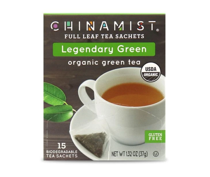 China Mist - Legendary Green Organic Black Full Leaf Tea Sachet, 2 Boxes 15 Count - Biodegradable And Individually Wrapped - Image 3