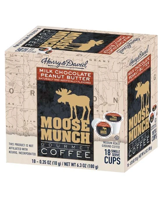 Moose Munch Milk Chocolate Peanut Butter Single Serve Cups, 2/18 Count - Image 2