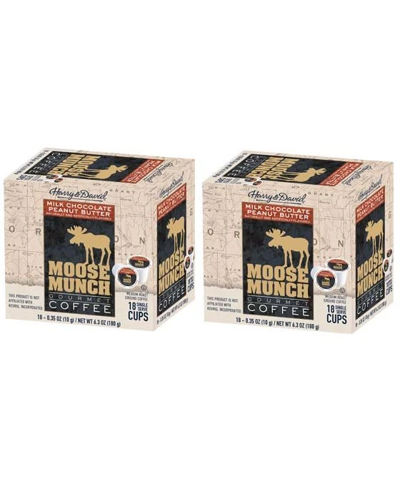 Moose Munch Milk Chocolate Peanut Butter Single Serve Cups, 2/18 Count
